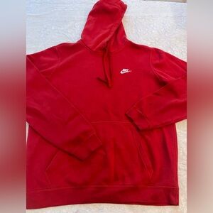 GUC Nike Men's Bold Red Pullover Hoodie Sz L